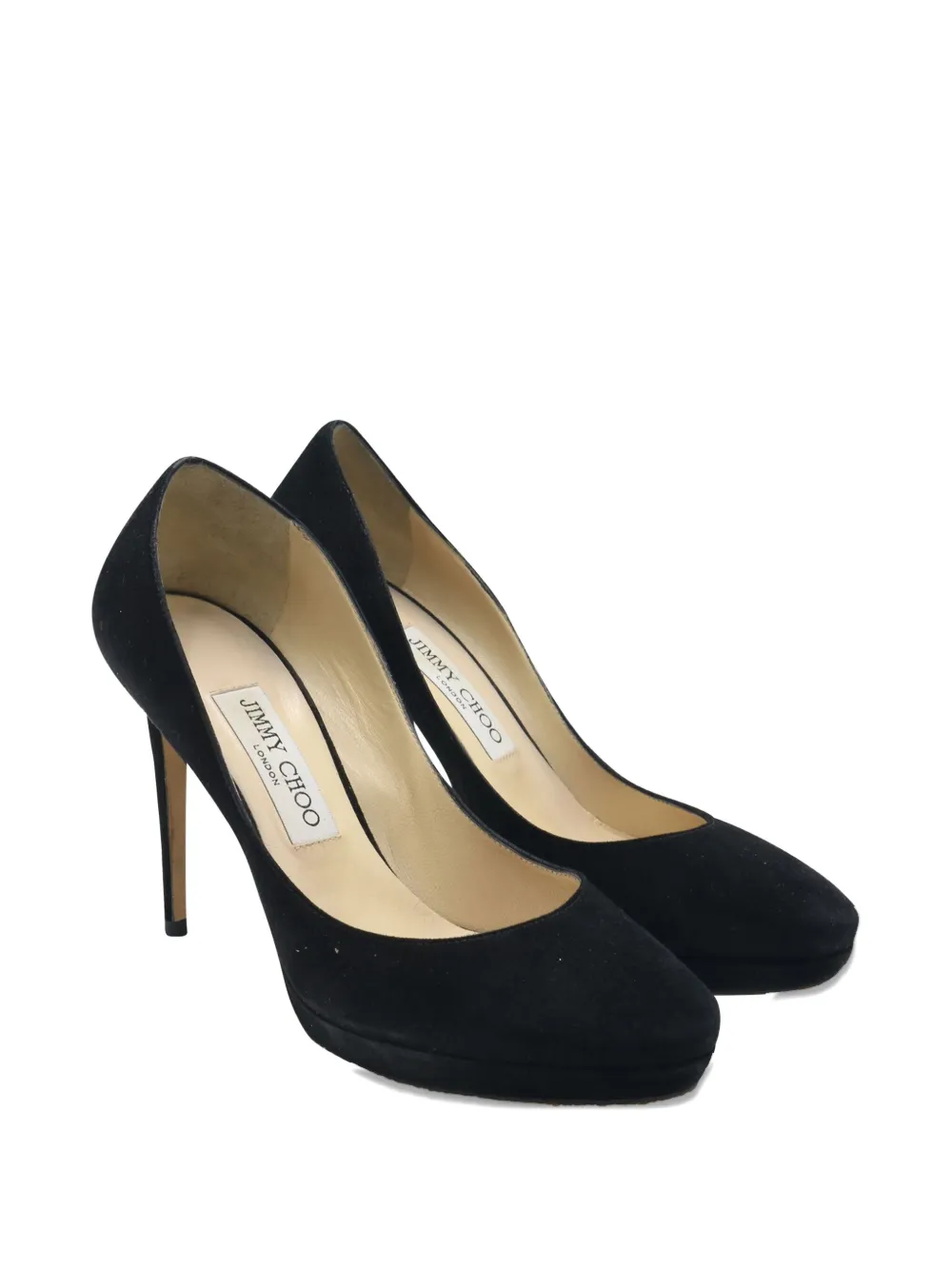 Jimmy Choo Pre-Owned Suède pumps met plateauzool - Zwart