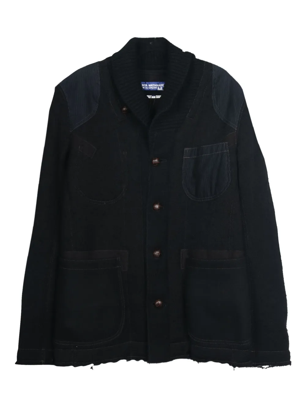Comme Des Garçons Pre-Owned wool blend shirt jacket | Black | Image 1