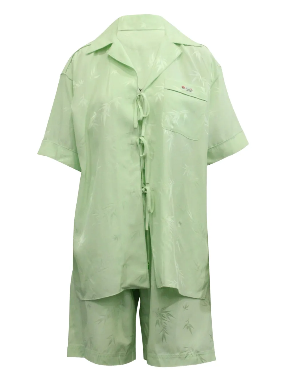 Pre-owned Alexander Wang Jacquard Pajama Set In Green