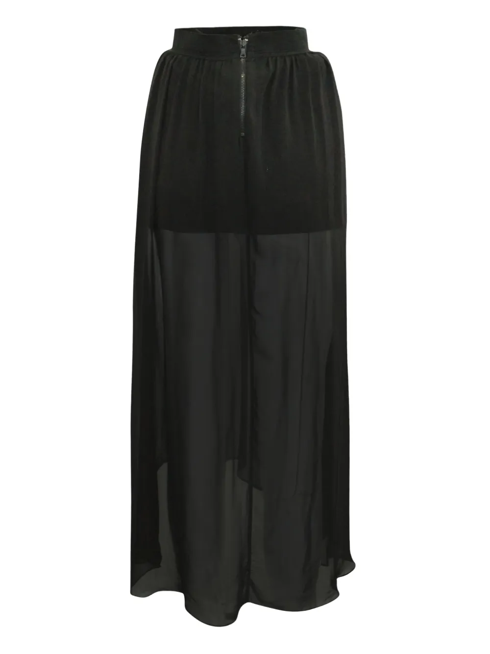 alice + olivia ruffle sheer midi skirt | Image 2