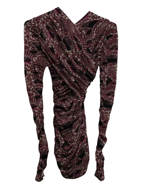 Isabel Marant Vintage paisley-print ruched mini dress