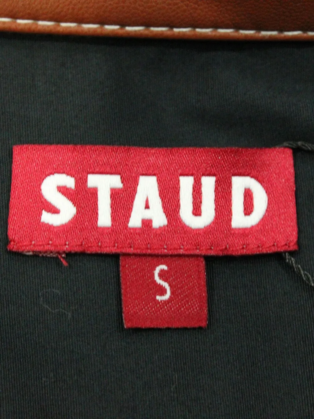 Pre-owned Staud Short Sleeve Dress In Black