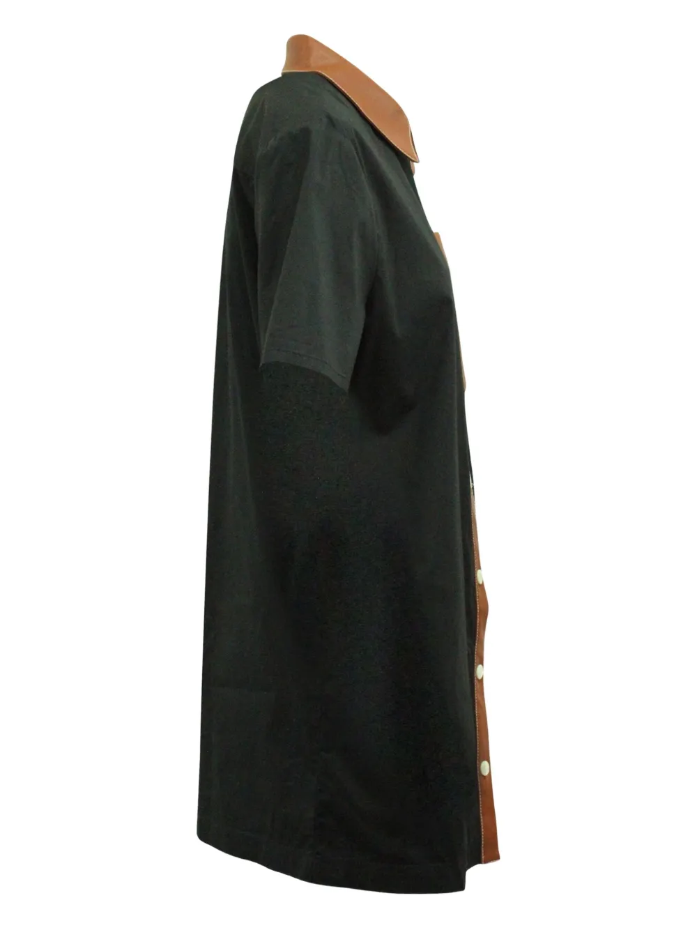 Pre-owned Staud Short Sleeve Dress In Black