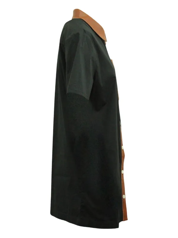 staud short sleeve dress Staud Short Sleeve Wells Dress Black