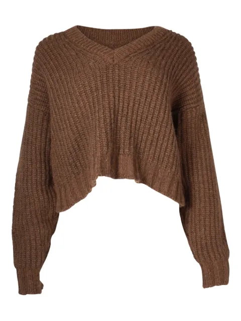 ANINE BING ribbed cropped sweater