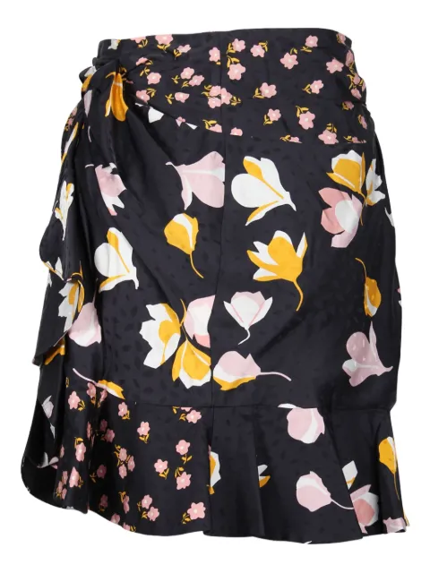 Self-Portrait floral-print mini skirt