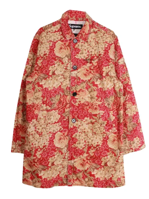 Supreme floral-print cotton coat