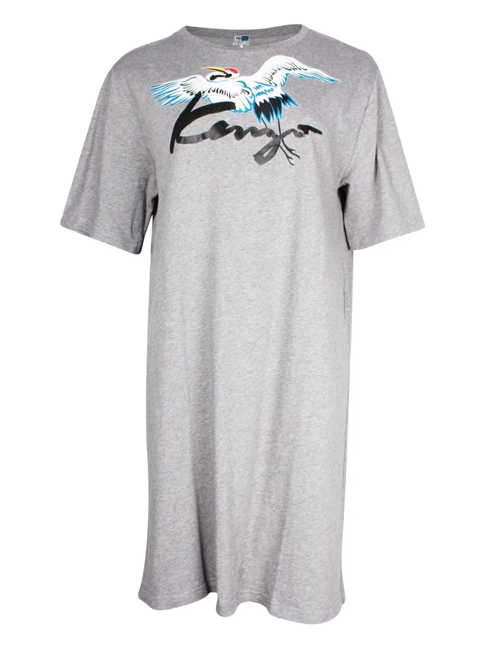 Kenzo Pre-Owned Memento Capsule bird-print T-shirt dress | Grey | Image 1