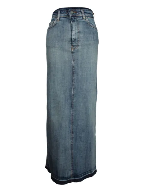 GANNI denim maxi skirt