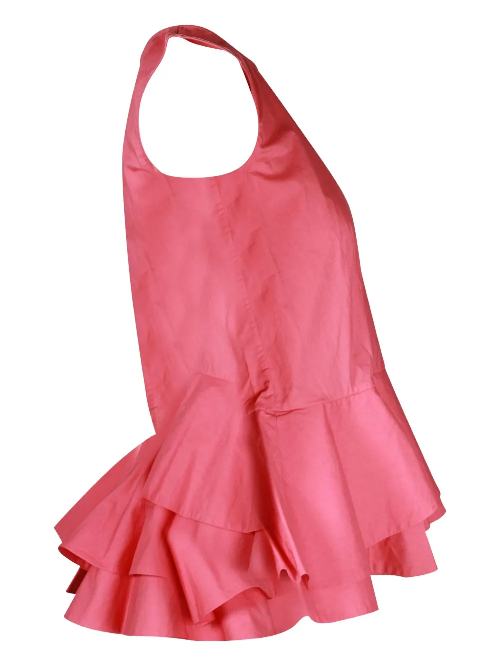 Pre-owned Marni Sleeveless Peplum Top In Pink