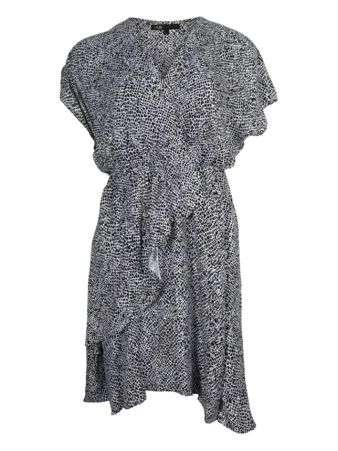 Maje ruffled surplice mini dress