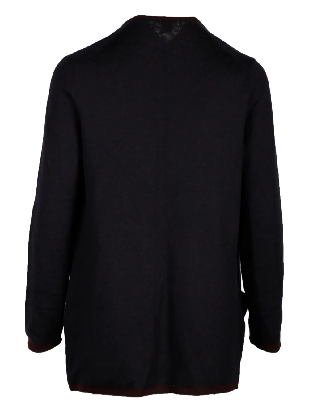 Pre-owned Hermes Open-front Pocket Cardigan In Black