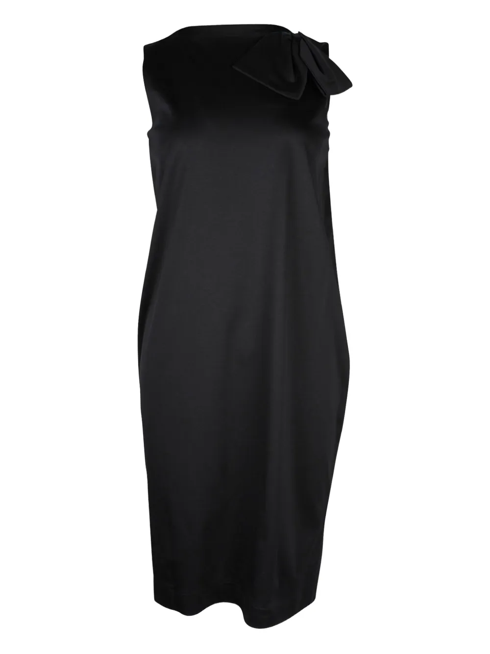 Pre-owned Jil Sander Bow-detail Sleeveless Dress In Black