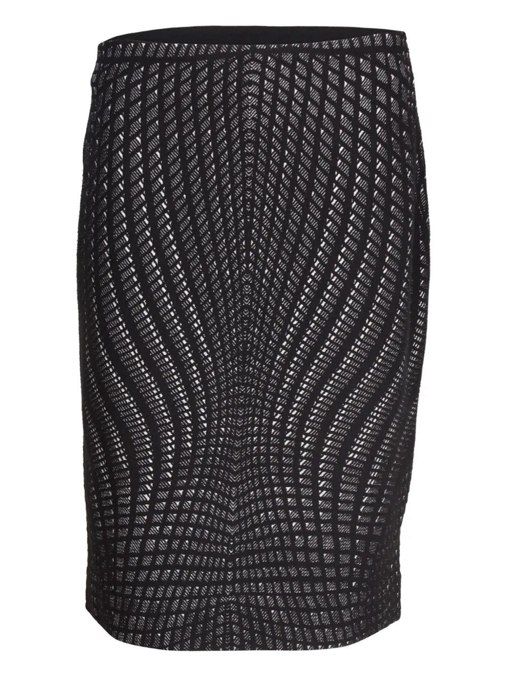 Diane Von Furstenberg Vintage jacquard pencil skirt | Black | Image 1