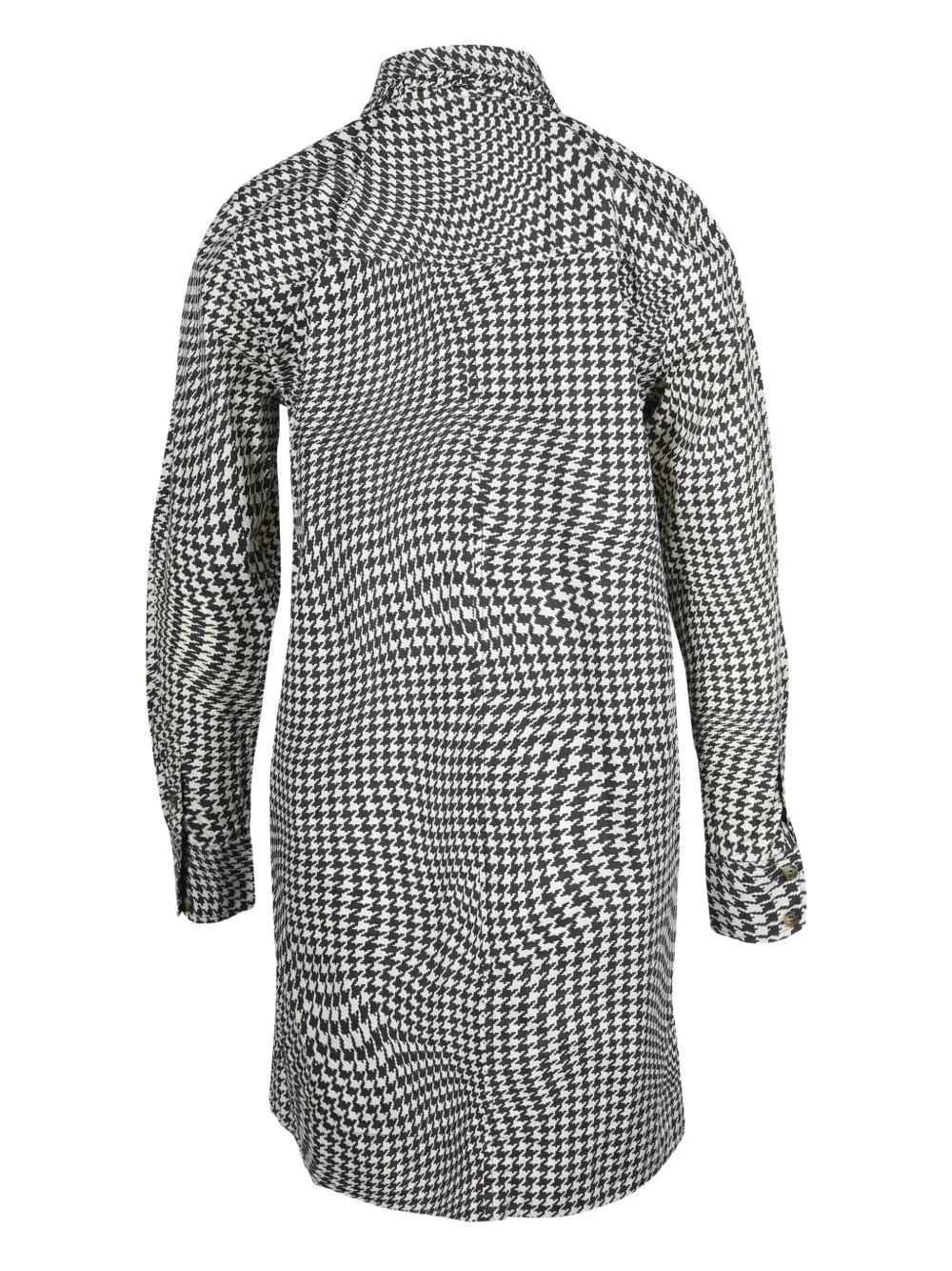 GANNI houndstooth pea-collar dress | Image 2