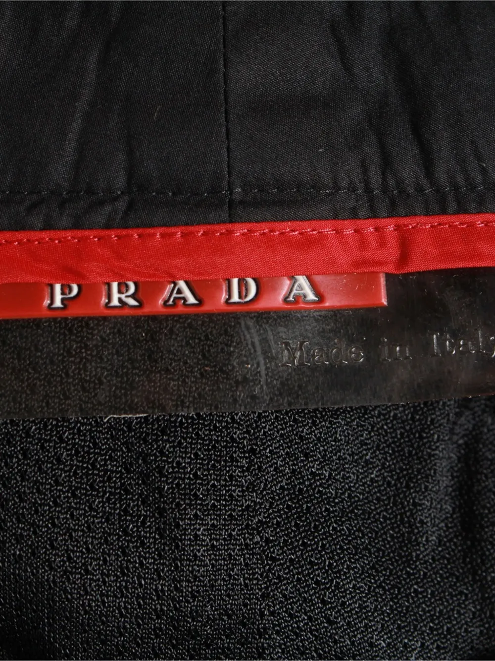Pre-owned Prada Straight-leg Trousers In Black