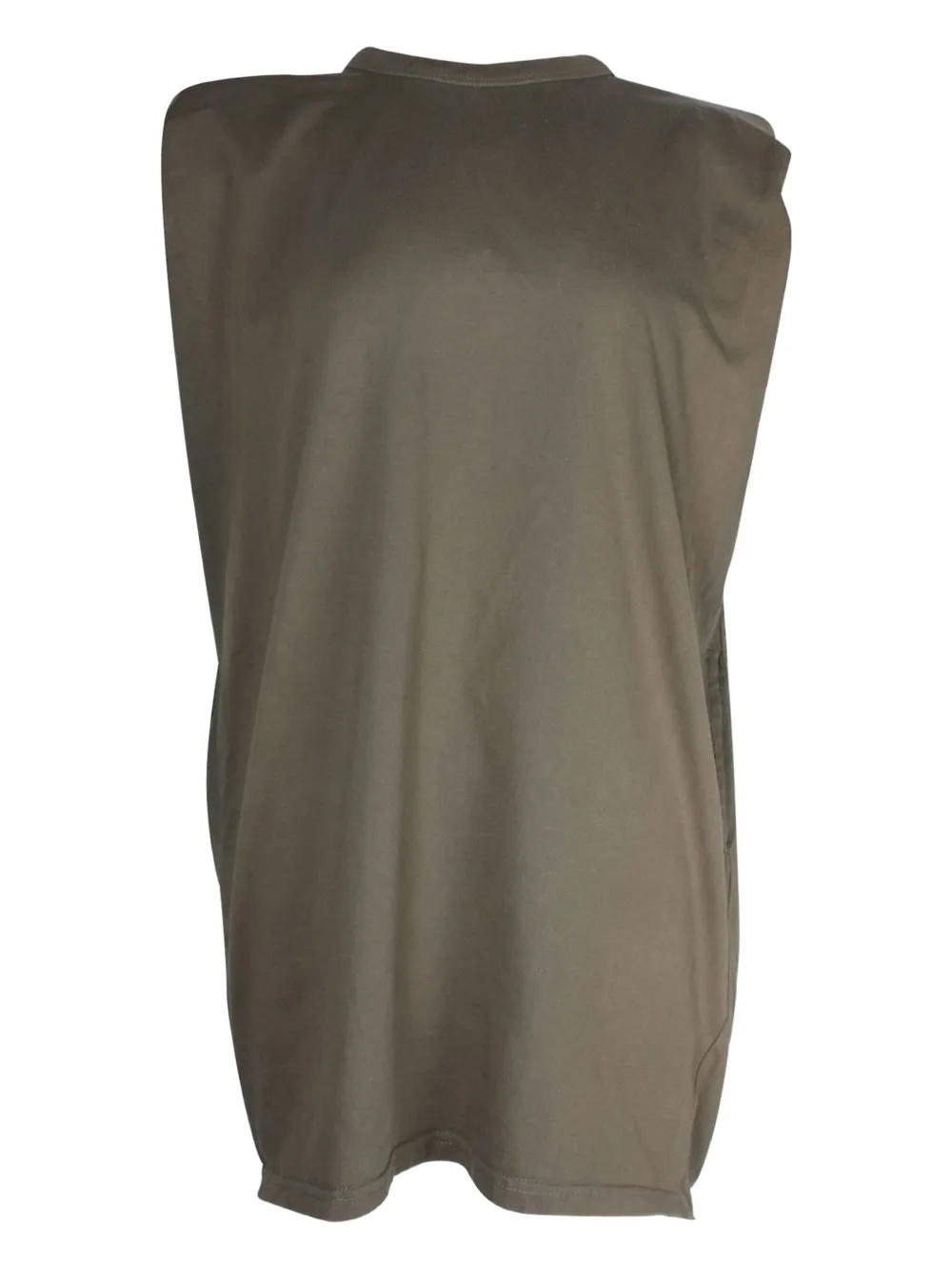 The Frankie Shop padded-shoulder sleeveless dress - Groen