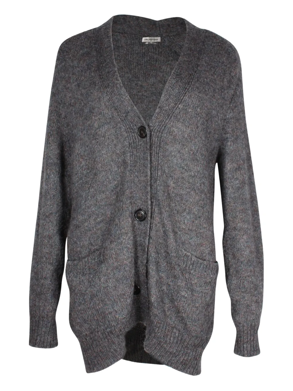 Pre-owned Isabel Marant Vintage Mohair V-neck Cardigan In Gray