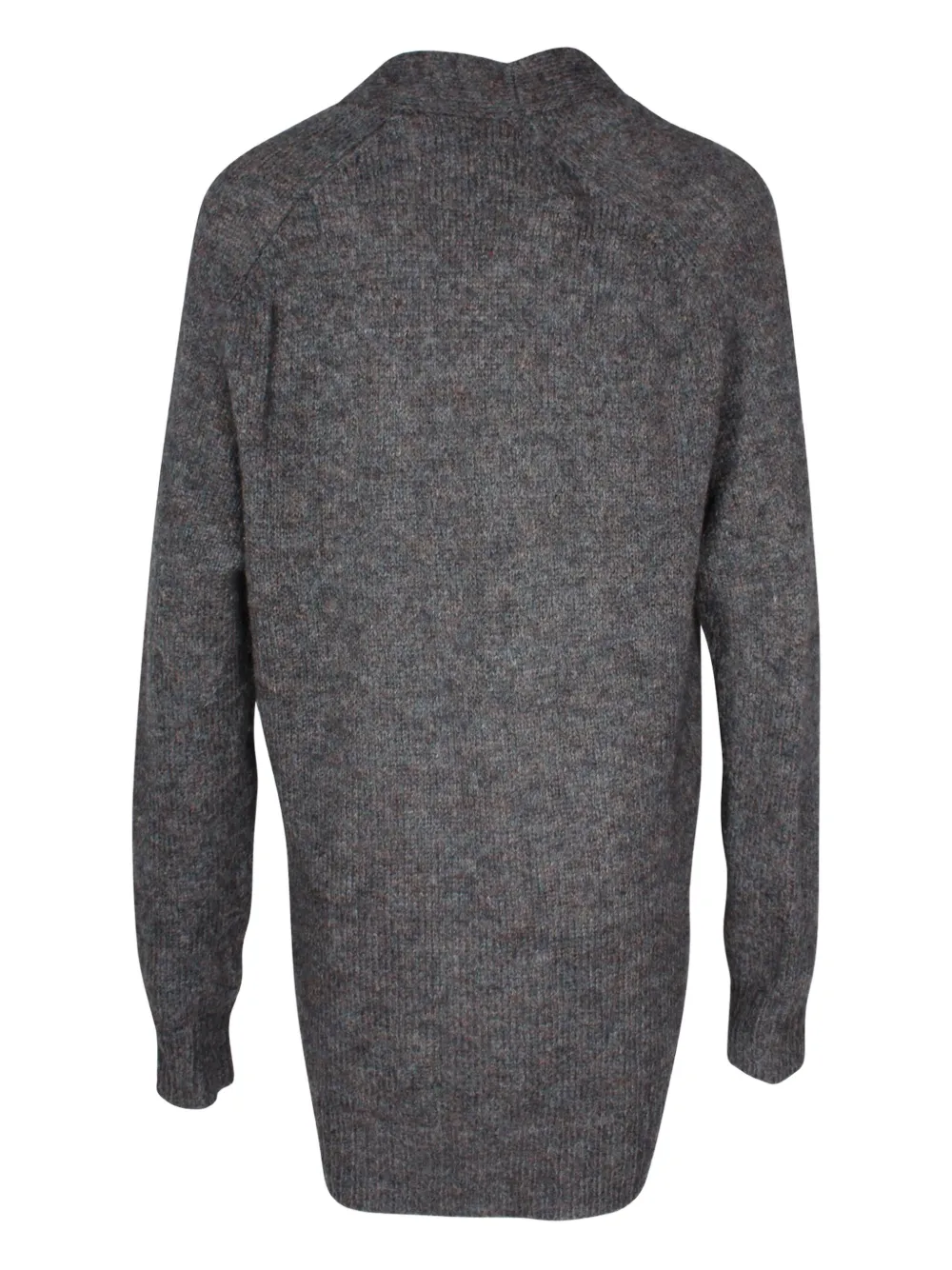 Pre-owned Isabel Marant Vintage Mohair V-neck Cardigan In Gray