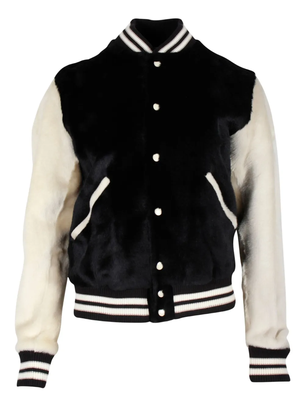 Pre-owned Saint Laurent Virgin Wool Jacket In Black