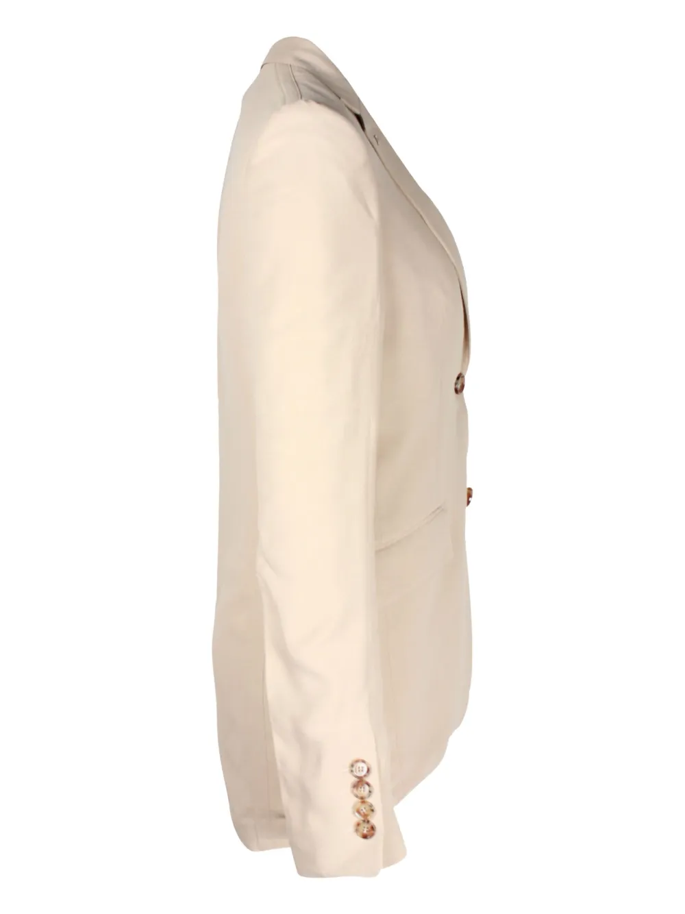 Pre-owned Burberry Single-breasted Blazer In Neutral