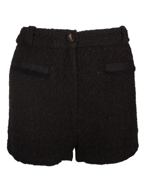 Ba&Sh tweed high-waisted shorts