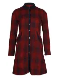 Maje plaid pocket dress - Red