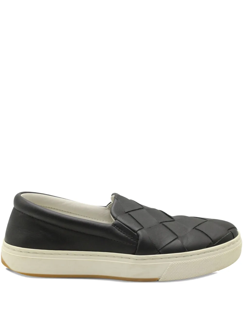 Bottega Veneta Pre-Owned Dodger Intrecciato slip-on sneakers | Black | Image 1
