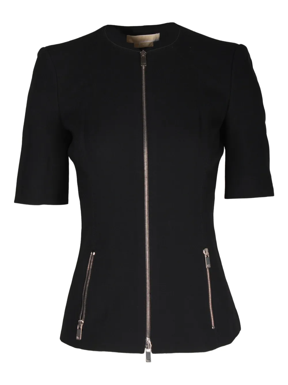 Michael Kors Vintage zipped short-sleeve jacket | Black | Image 1