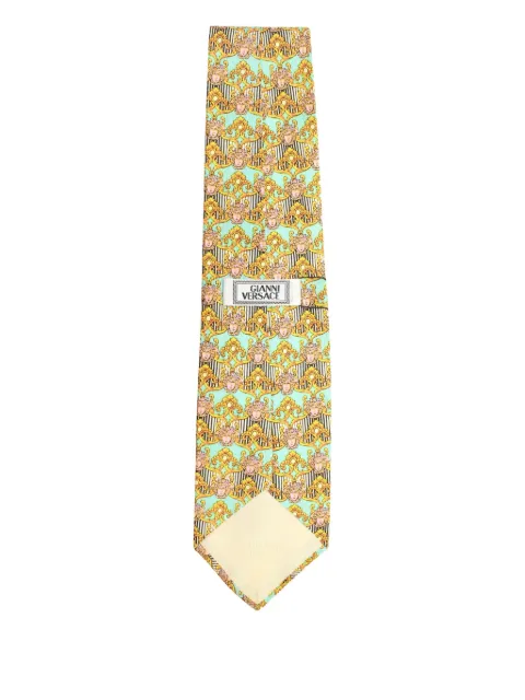 Versace Pre-Owned cravate en soie à motif Medusa
