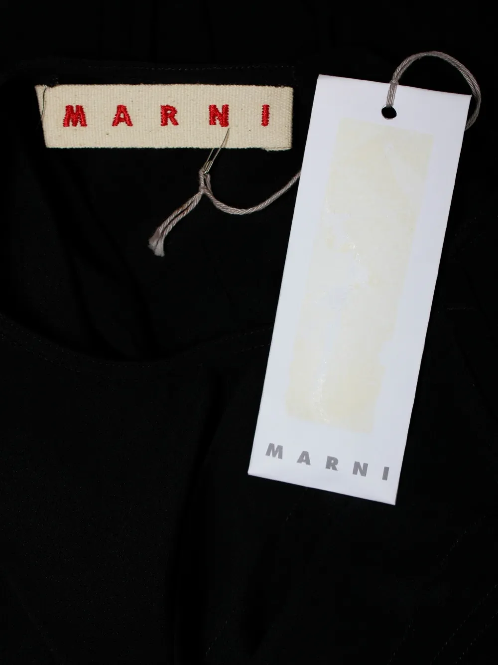 Pre-owned Marni Pleated Sleeveless Dress In Black
