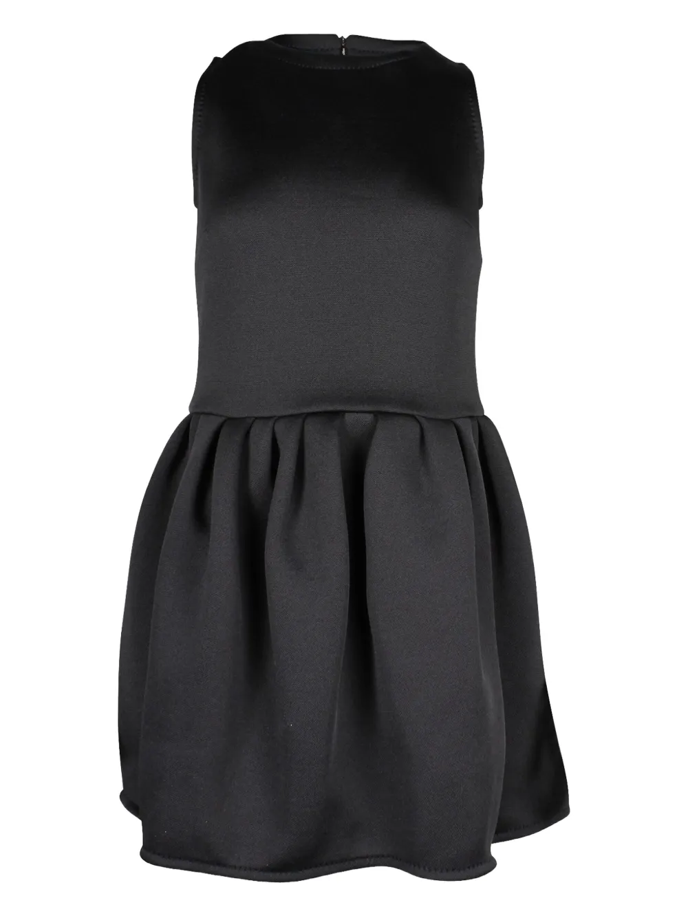 Pre-owned Max Mara Shock Jersey Mini Dress In Black