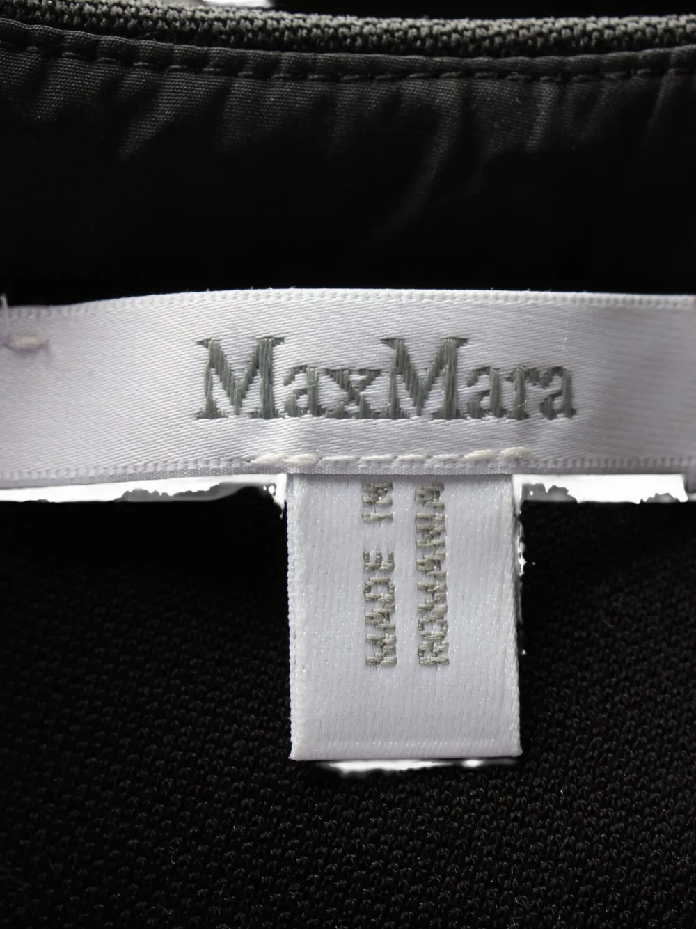 Pre-owned Max Mara Shock Jersey Mini Dress In Black