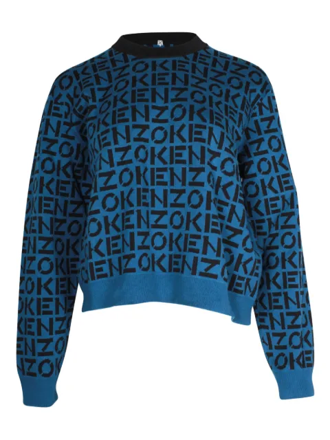 Kenzo Pre-Owned monogram-pattern crew-neck sweater
