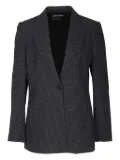 Giorgio Armani Pre-Owned polka-dot single-breasted blazer - Black