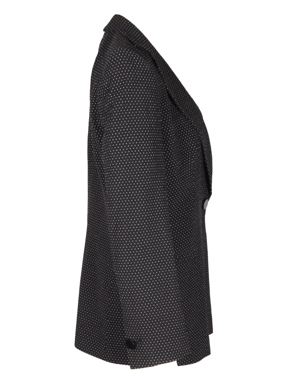 Pre-owned Giorgio Armani Polka-dot Single-breasted Blazer In Black