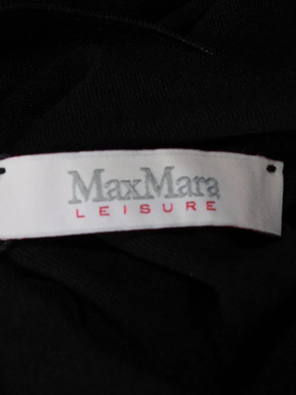 Pre-owned Max Mara Long Sleeve Top In Black