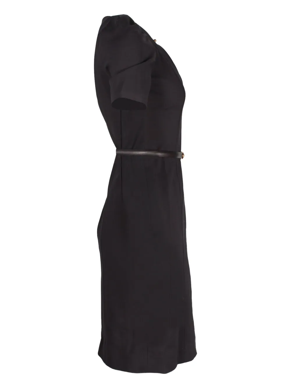 Gucci Pre-Owned belted midi dress - Zwart
