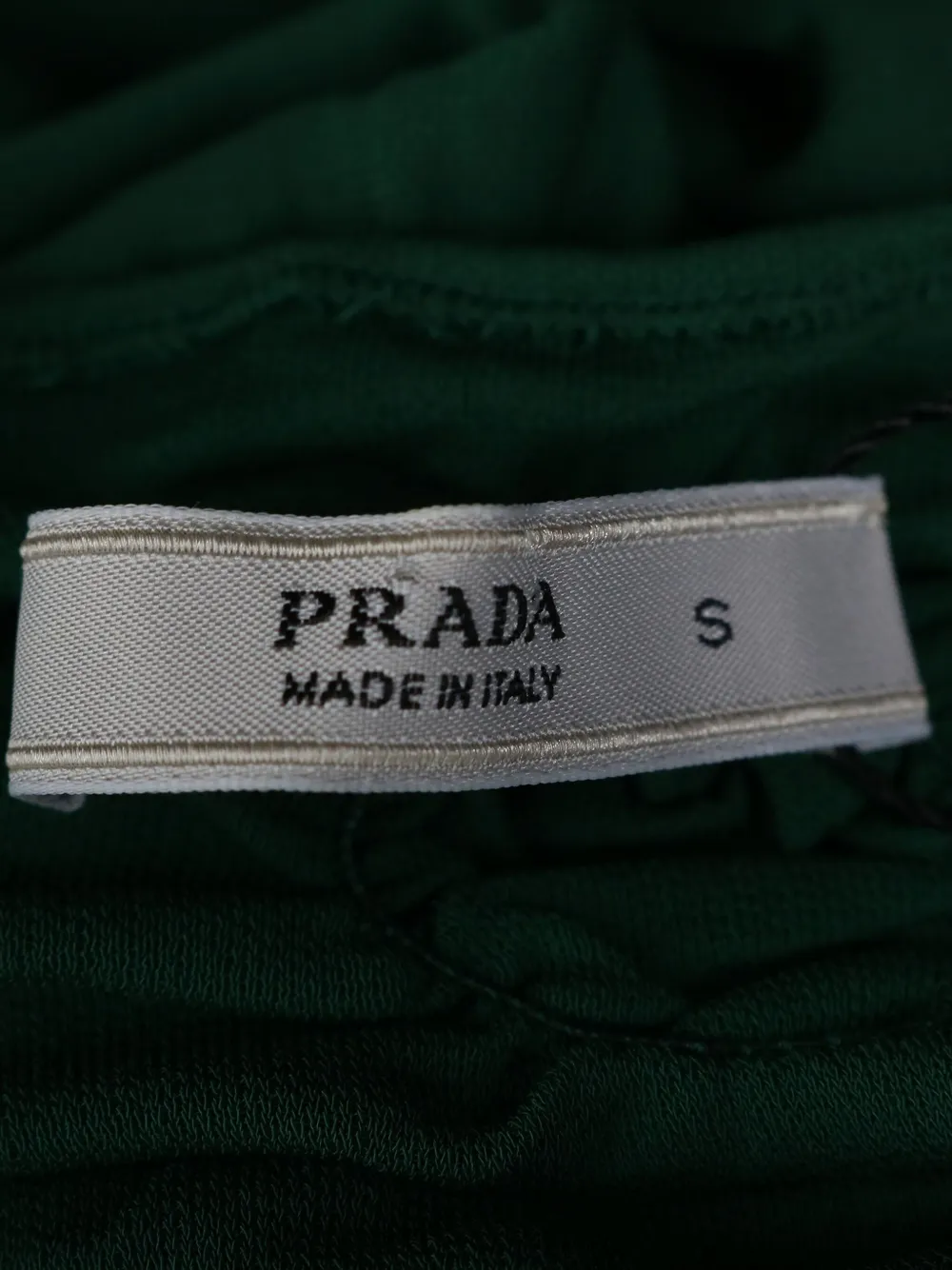 Pre-owned Prada Short Sleeve Blouse In Green