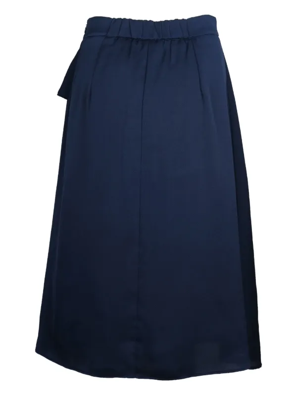 Iris & Ink Ruffled Midi Skirt | Blue | FARFETCH