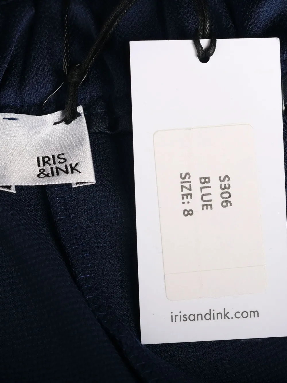 Pre-owned Iris & Ink Ruffled Midi Skirt In Blue