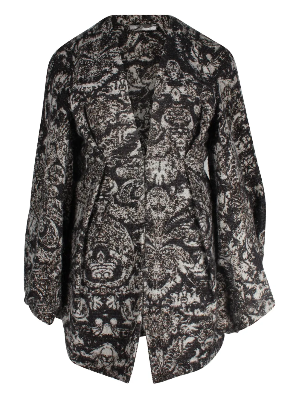 Stella McCartney Pre-Owned V-neck patterned coat | Grey | Image 1