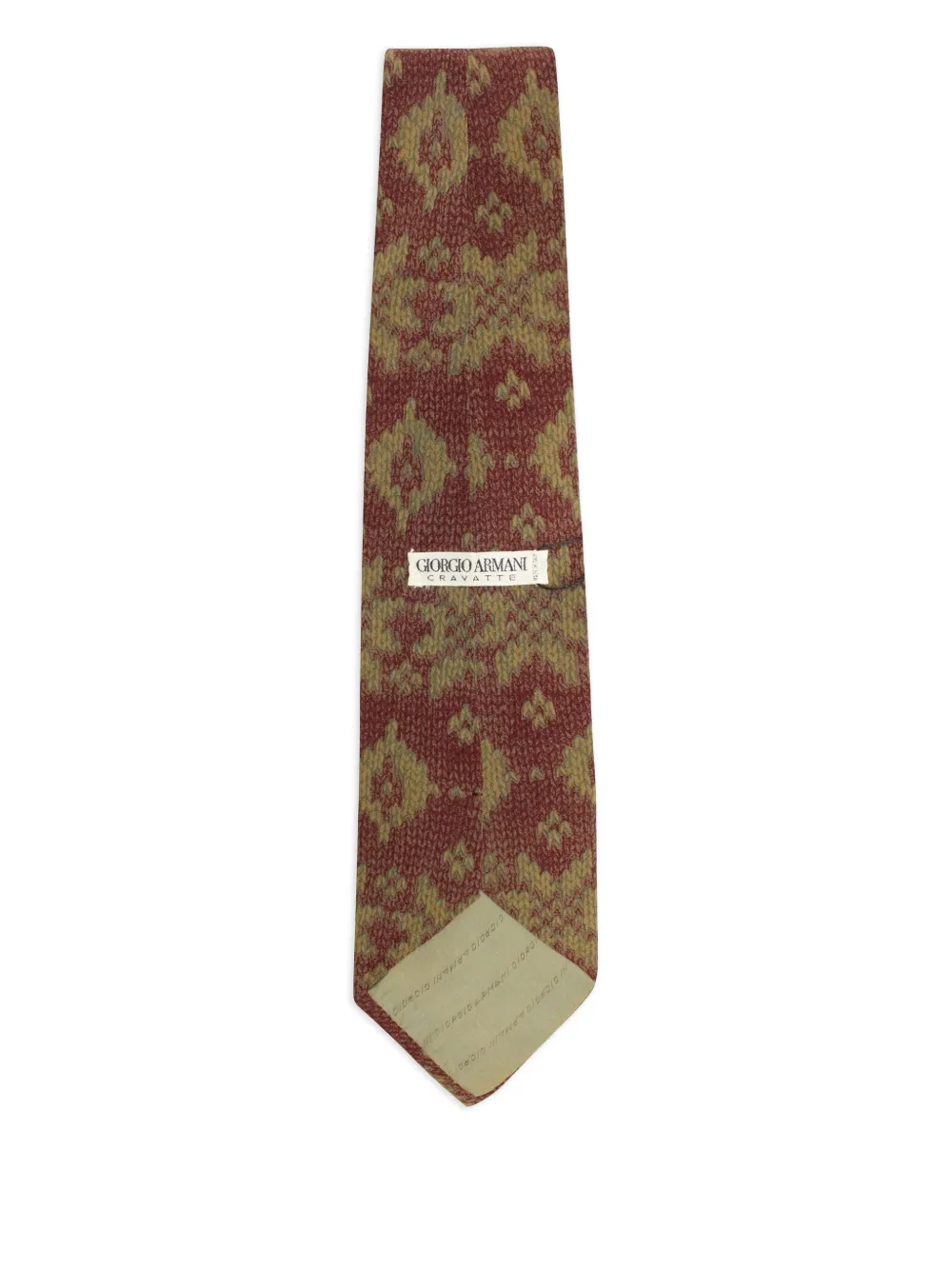 Giorgio Armani Pre-Owned geometric-print tie | Image 2