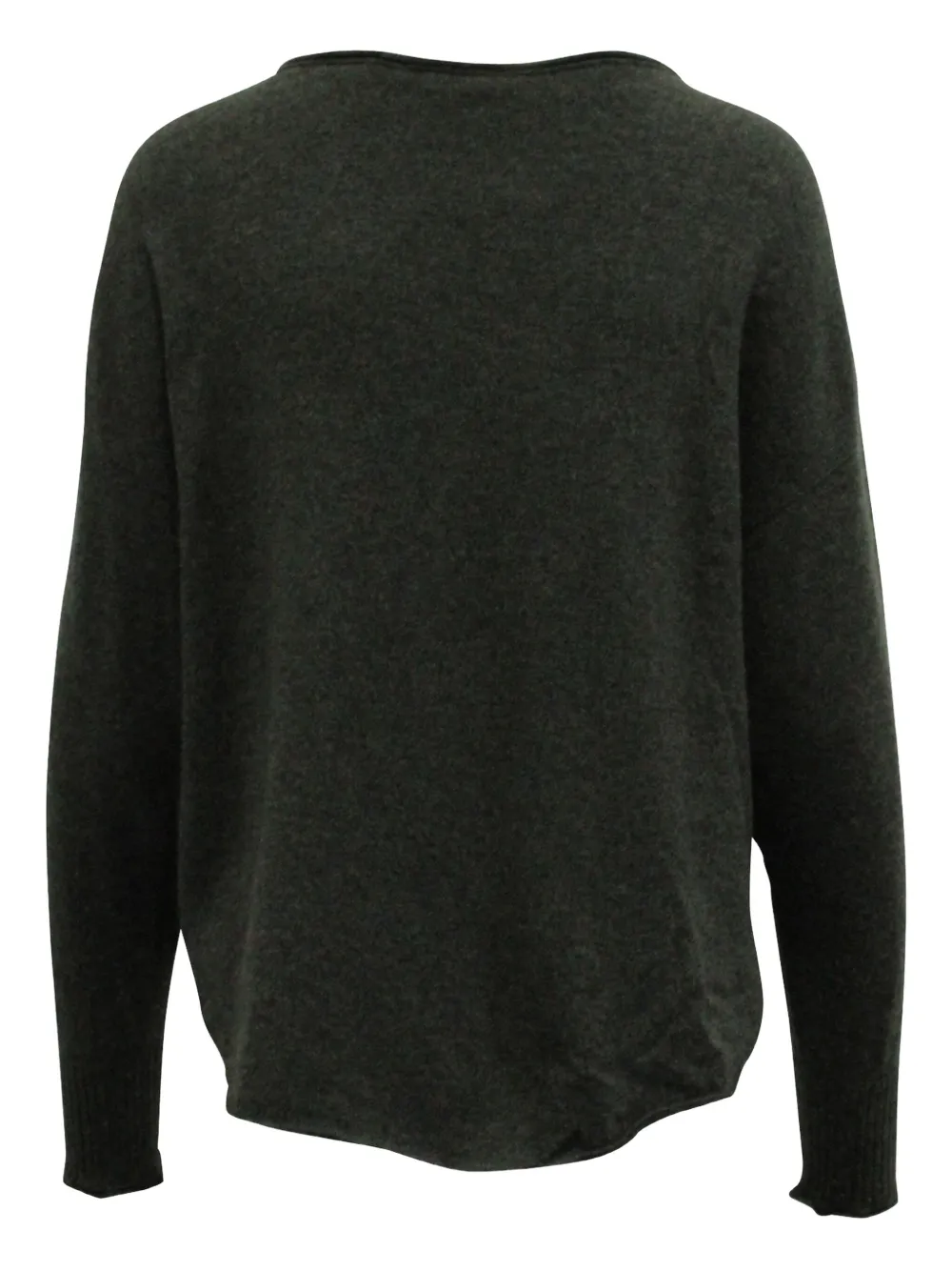 Pre-owned Helmut Lang Boat-neck Ribbed-cuff Sweater In Gray