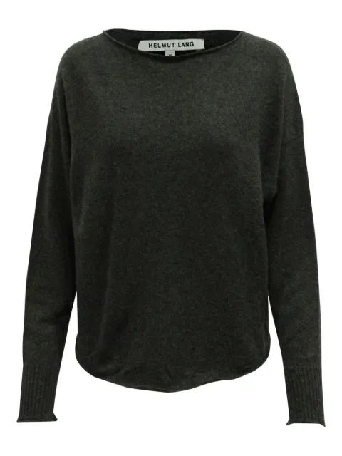 Helmut Lang Pre-Owned boat-neck ribbed-cuff sweater