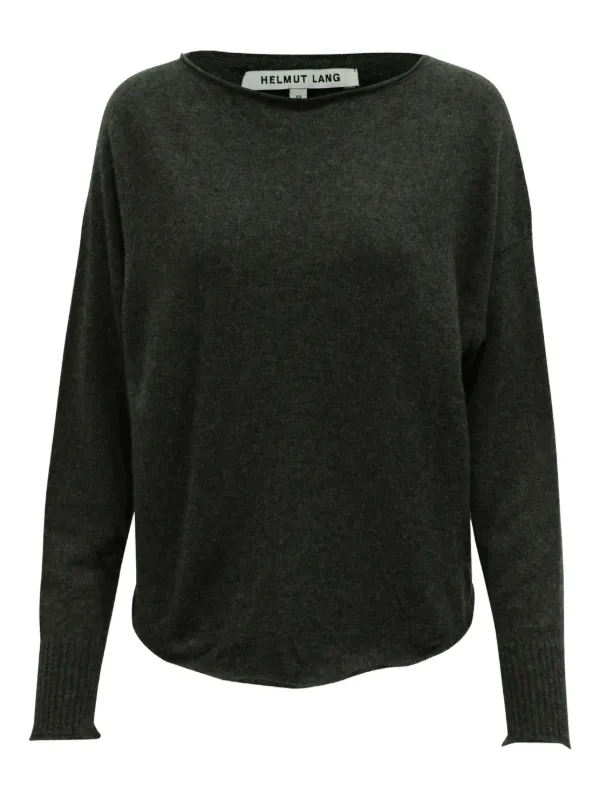 Helmut Lang Pre-Owned Pullover Mit U-Boot-Ausschnitt Grau