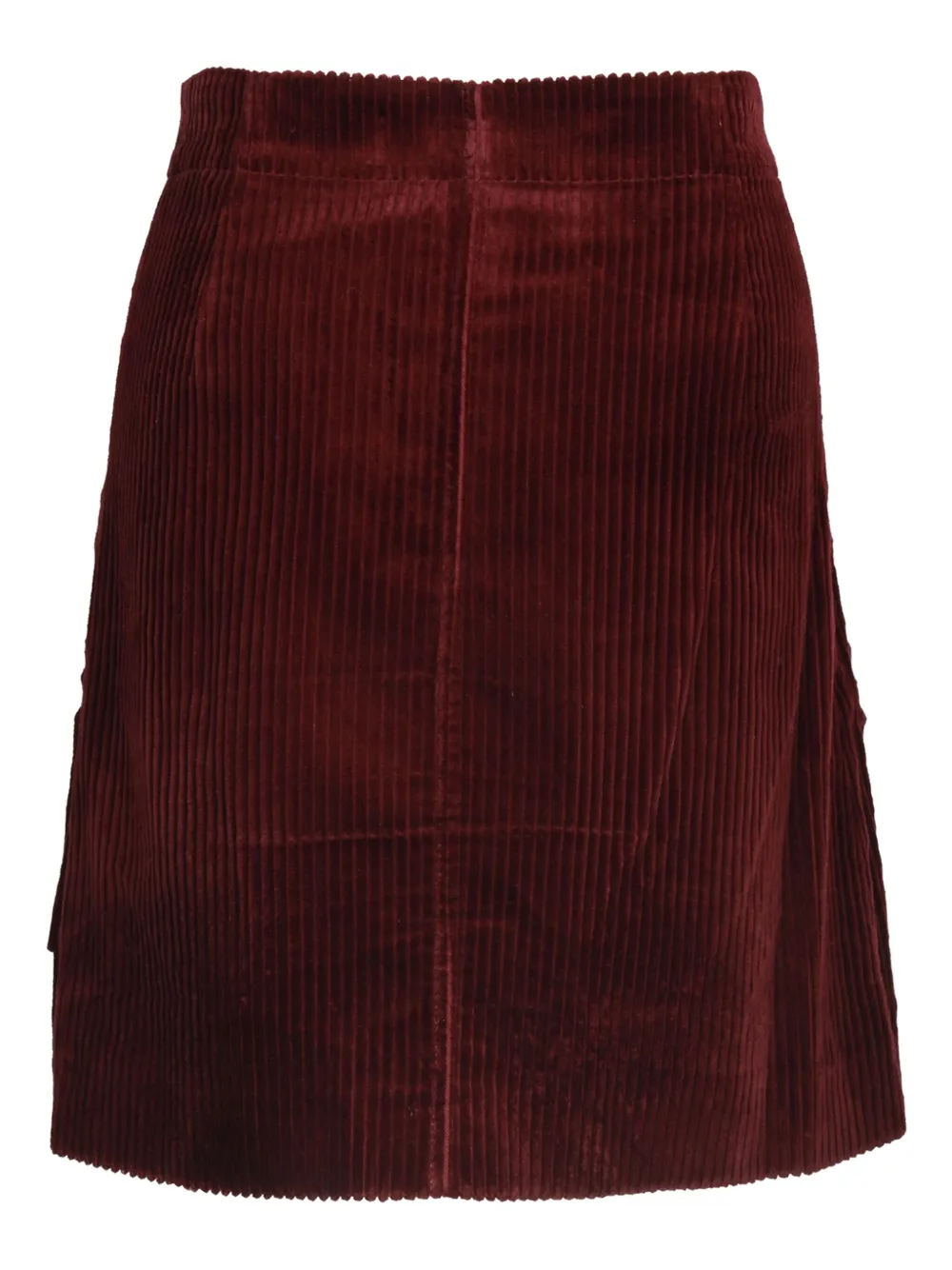 SANDRO ribbed corduroy skirt - Rood