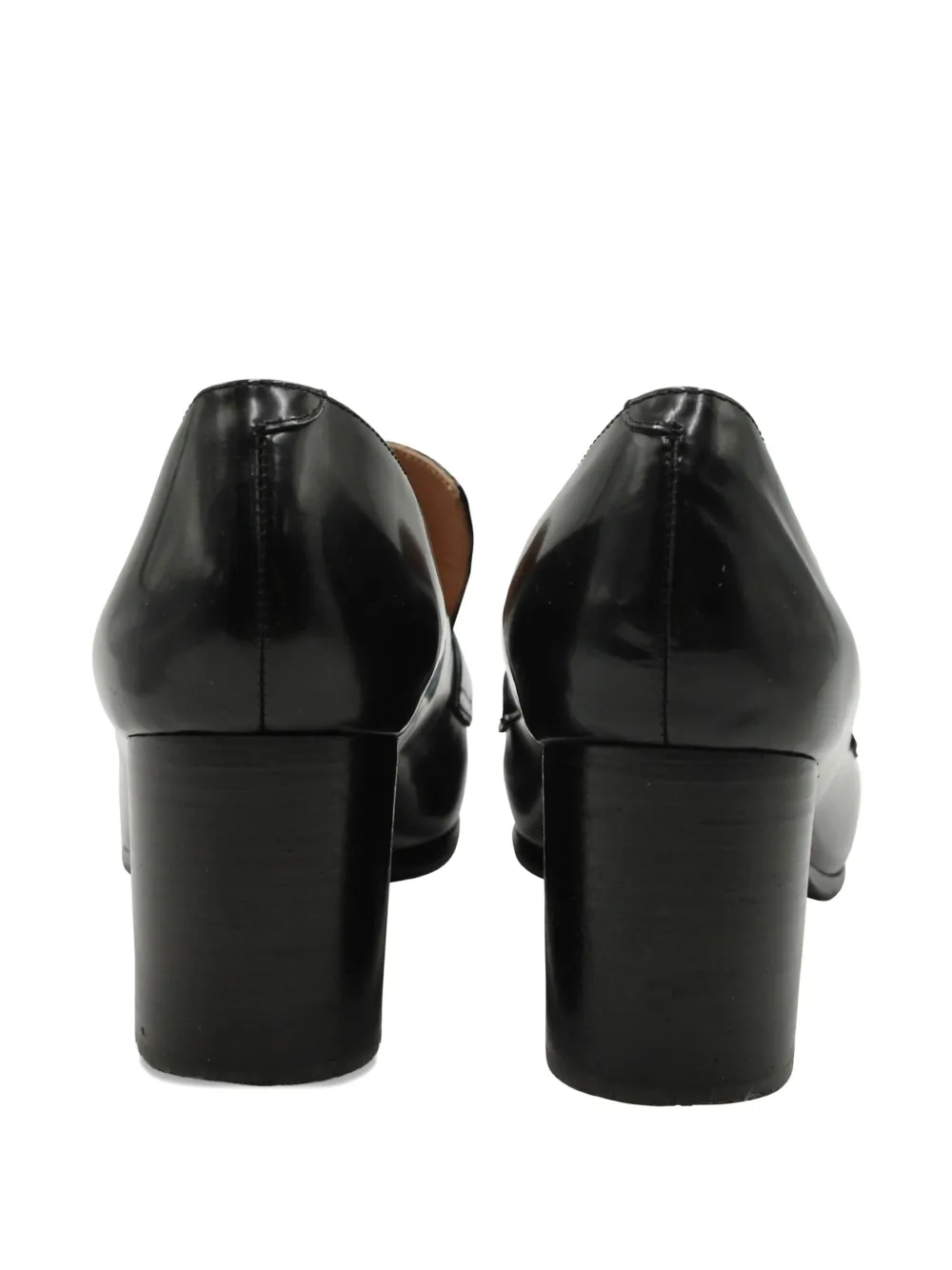 Pre-owned Jil Sander Block-heel Loafers In Black