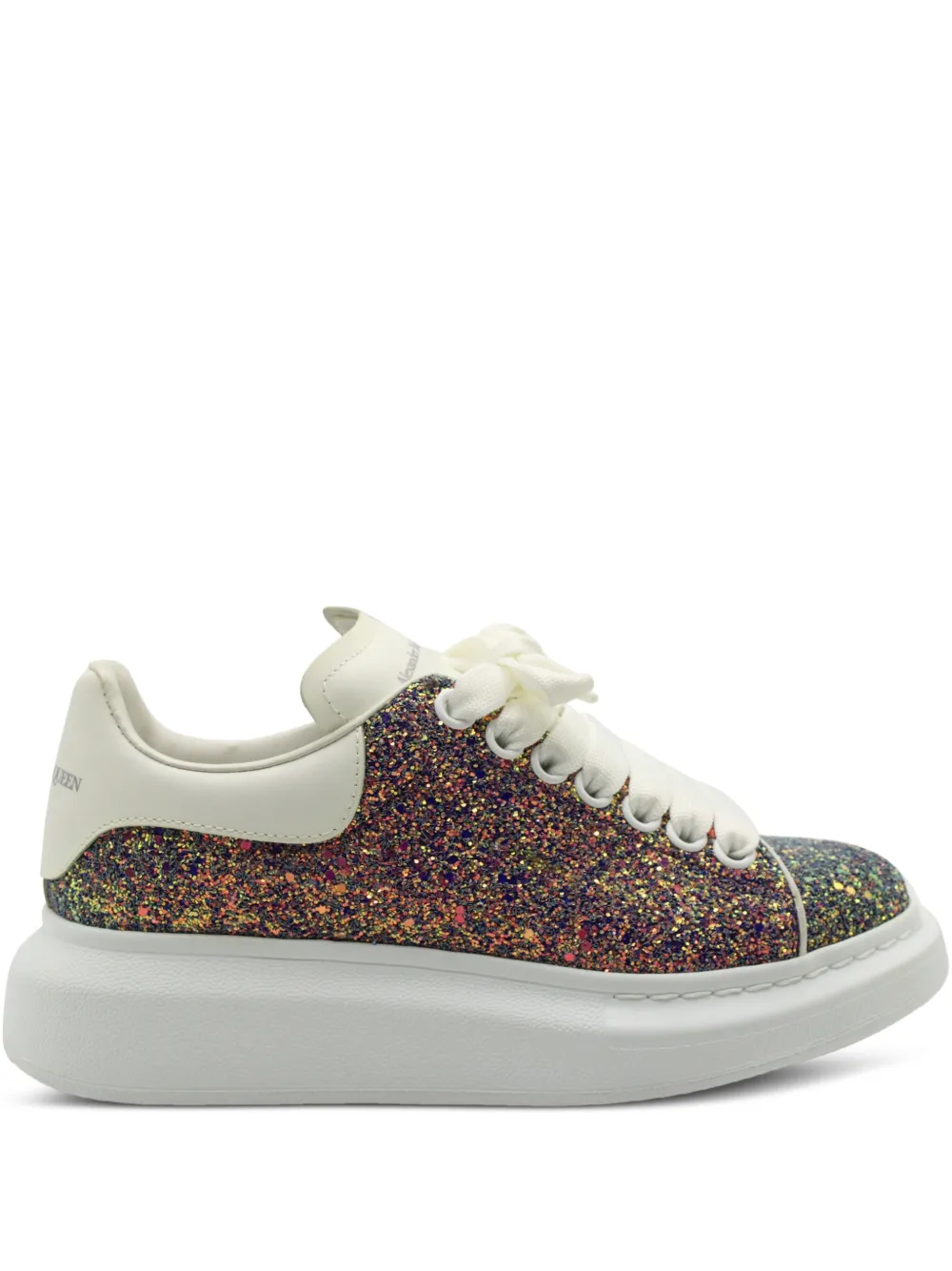 Alexander McQueen Pre-Owned Oversized glitter platform sneakers | Pink | Image 1