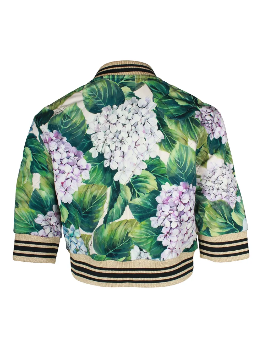Dolce & Gabbana Pre-Owned hydrangea-print bomber jacket | Image 2
